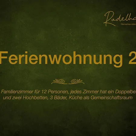 Rodelhaus 公寓 *